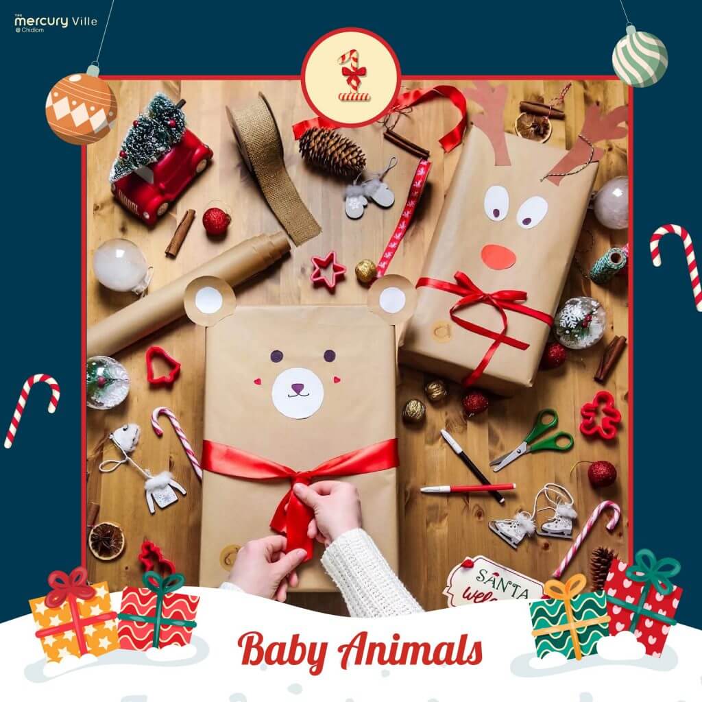 8 ไอเดียง่าย ๆ สำหรับห่อของขวัญจับฉลาก Baby Animal