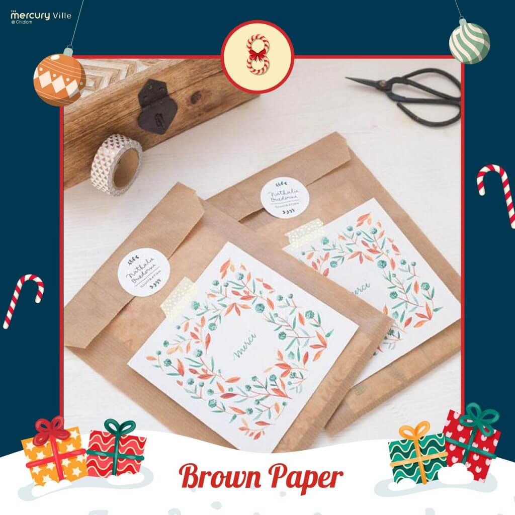 8 ไอเดียง่าย ๆ สำหรับห่อของขวัญจับฉลาก Brown Paper