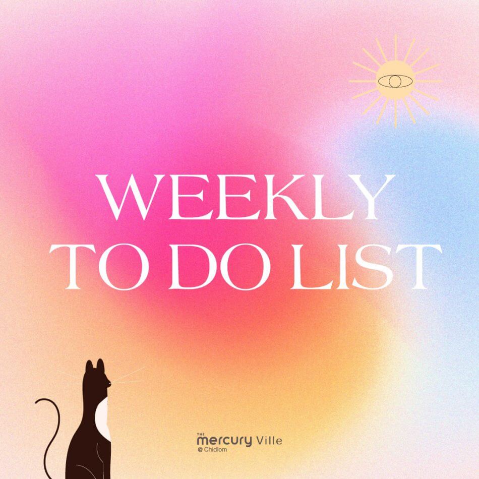 แจก Weekly To Do List