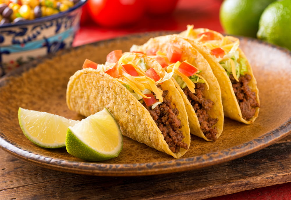 Tacos are a world-famous Mexican snacks