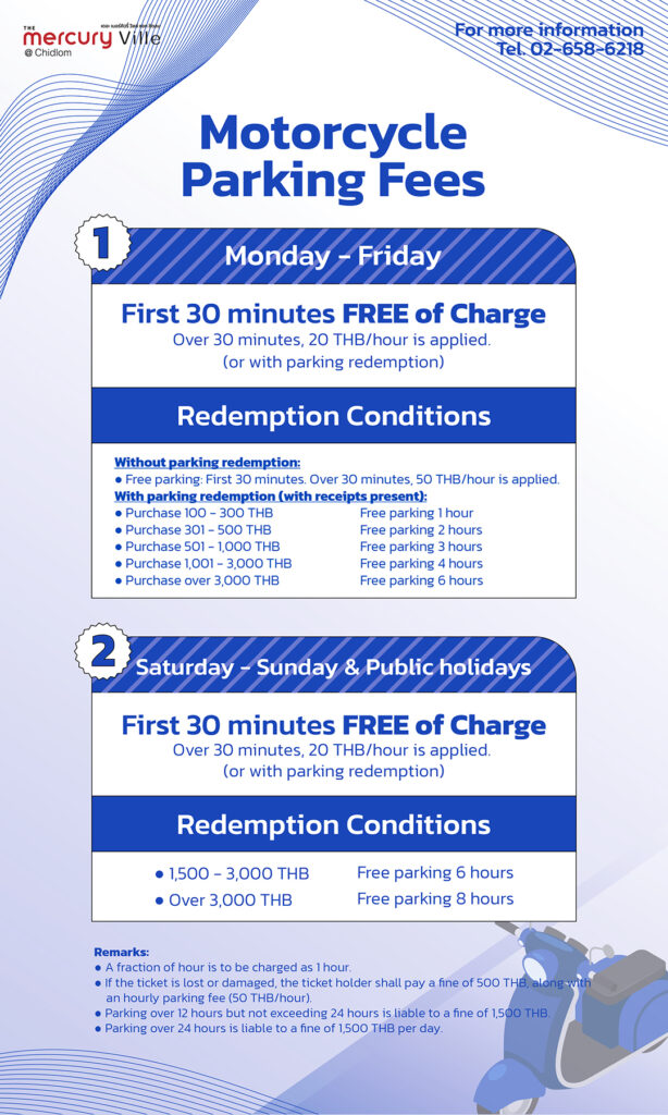 Car & Motorcycle Parking Fees